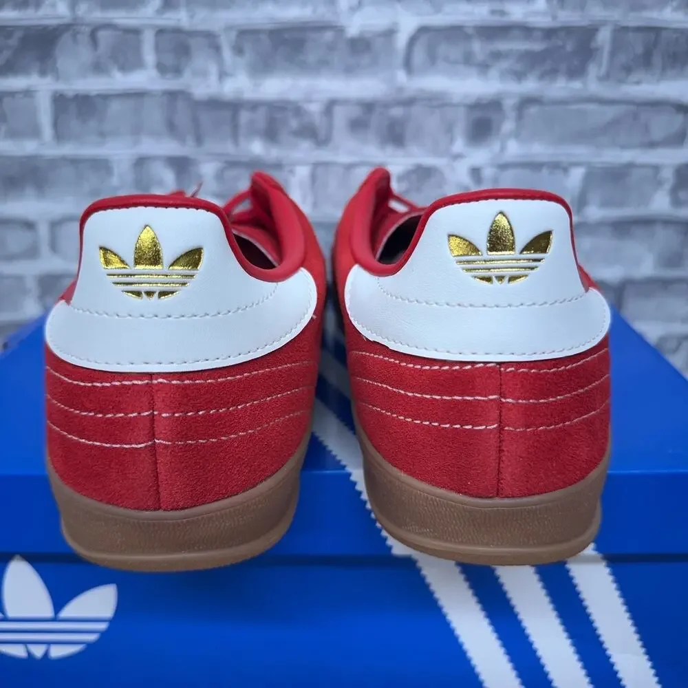 Adidas Originals Gazelle Indoor Casual Red Black White IH9654 Mens Size 12 New